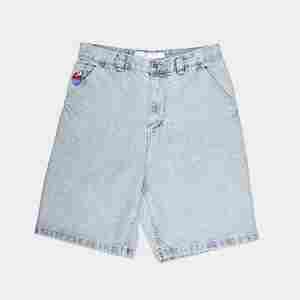 Venta al por mayor personalizado hombres cremallera Fly Loose Fit 100% algodón pantalones de mezclilla Baggy Jorts Skate Jeans Shorts - Product Image 3