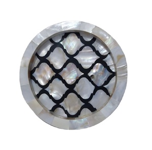 ที่รองแก้วแบบฝังกระดูกสำหรับแผ่นรองแก้วกาแฟชุดจานชามดีไซน์หรูหราไม่เหมือนใครในงานฝีมือดาวอินเดีย - Product Image 1