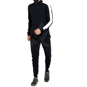 Ensembles de survêtements pour hommes de qualité supérieure 2025, design personnalisé, motif uni, contraste de couleur, écologiques, 100% coton, vente en gros, hiver - Product Image 1