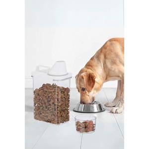 Juego de 4 Recipientes de Almacenamiento de Plástico Transparente Naranja Herméticos, Capacidad de 1.1L para Alimentos, Legumbres, Detergente, Uso Medido, Turquía - Product Image 5