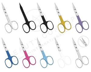 Tijeras para Uñas de Acero Inoxidable con Mango Colorido, Tijeras Curvas para Cutículas de Dedos de Manos y Pies, Ecológicas, para Manicura, para Diestros - Product Image 4