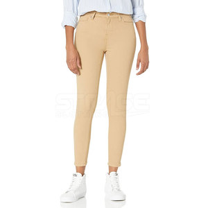 Jean décontracté pour femme, coupe droite, forme classique, toucher premium, respirant, 100% coton, écologique, coupe régulière - Product Image 2