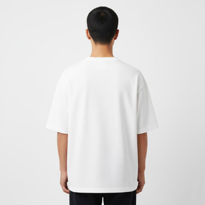 Ropa informal de tela suave manga corta moda callejera ajuste cómodo verano gimnasio 100% algodón camiseta para hombres ajuste suelto impreso - Product Image 2