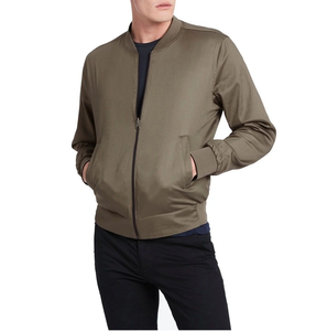 Toile respirante vêtements d'hiver unisexe col montant Bomber veste avec motif de dessin animé avant Logo en gros fermeture éclair de haute qualité - Product Image 2