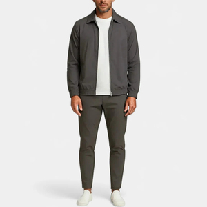 Survêtement Homme Personnalisé avec Logo Imprimé, Extensible, 100% Coton Respirant, Séchage Rapide, Léger, à Fermeture Éclair, Coupe Classique, Streetwear Hiver - Product Image 1
