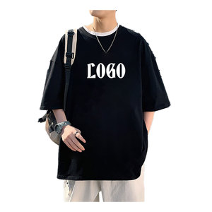 Nouveau design de vêtements de luxe de qualité 100% coton en vrac t-shirts Offre Spéciale coupe ample blanc uni hommes t-shirt au Pakistan - Product Image 1