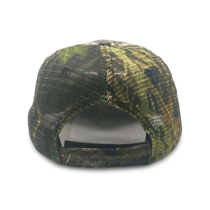 Casquette de baseball en maille à motif camouflage, logo personnalisé hip-hop OEM, haute qualité, 6 panneaux, visière pré-courbée, casquette de camionneur, casquette filet, casquettes de baseball - Product Image 5
