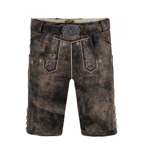 Short bavarois en daim de chèvre Ledhosen Oktoberfest Lederhosen Short bavarois Design personnalisé Dernier pantalon bavarois allemand pour homme - Product Image 6