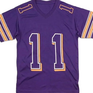 Maillot de baseball personnalisé de haute qualité pour hommes 100% polyester brodé vêtements de sport respirants - Product Image 5