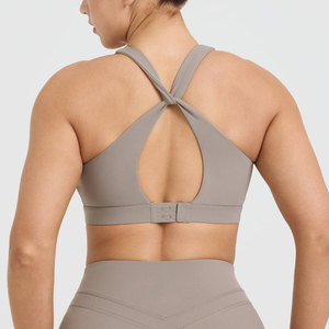 Ensemble de yoga personnalisé OEM, vêtements de sport pour la salle de sport, ensembles de fitness, vêtements de sport en polyester, leggings de course à pied - Product Image 5