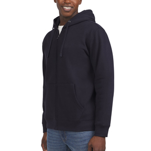 Sudaderas con capucha de hombre de gran tamaño de 600Gsm de alta calidad Puff impreso algodón poliéster cremallera completa sudaderas con capucha bordadas 3D para hombres - Product Image 3