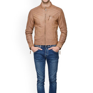 Chaqueta de Cuero para Hombre de Alta Calidad y Material Duradero, Chaqueta de Cuero Ligera con Camuflaje para Hombre - Product Image 4