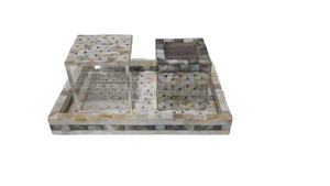 เครื่องเผาธูปหอมหรูหราสำหรับใช้เป็นของขวัญหรือใช้ในศาสนาทำจากไม้จันทน์แม่และไข่มุกของชาวพื้นเมือง - Product Image 2