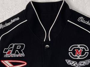 Blouson aviateur de baseball pour hommes avec logo personnalisé en coton, lettres patchwork noir et violet, broderie de sport à la mode, vente en gros - Product Image 4