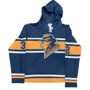Sudadera con capucha de hockey de 100% algodón personalizada, ropa deportiva de sublimación con patrón sólido, tela de lona amigable con el invierno - Product Image 2