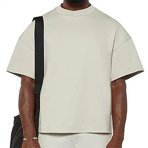 Camiseta informal para hombre, tejido de algodón grueso de secado rápido, diseño personalizable, camisetas de manga corta con ajuste elegante en blanco - Product Image 5