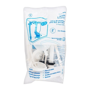 Foset VW-356 Kit de Accesorios Económico para Tanque Bajo de Sanitario - Product Image 1