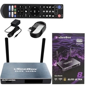 กล่องรับสัญญาณทีวี VseeBox Elite Ultra รุ่น US แรม 4GB รอม 128GB รองรับการถอดรหัสวิดีโอ 6K ชิปประมวลผล Allwinner H618 Quad Core ระบบปฏิบัติการ Android 12.0 - Product Image 1