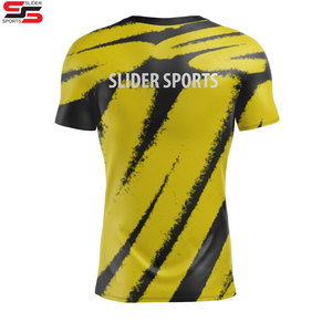 Camiseta de Compresión Personalizada de Manga Corta para Surf, MMA, Jiu Jitsu, Diseña Tu Propio Logotipo, Ropa de Artes Marciales Sublimada - Product Image 2