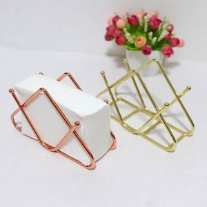 Unique design metal napkin holder with stylish contemporary appeal for high end dining <b>establishments</b> and home decor - Product Image 5