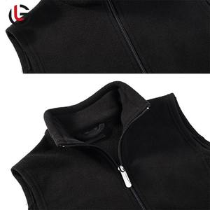 Chaqueta de invierno informal para hombre, chaleco grueso con cuello vuelto liso, chaleco cálido de lana de poliéster, diseño sin mangas, nueva colección de invierno - Product Image 3