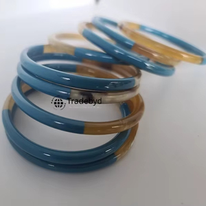 กำไลข้อมือฮอร์นธรรมชาติทำมือหรูหราพรีเมี่ยมสำหรับทุกเพศเครื่องประดับของขวัญแบบขายส่ง - Product Image 4
