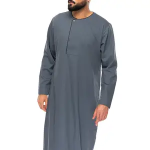 穆斯林服装畅销新设计男士Thobe不同颜色和尺寸男装Jubba Thobes高品质