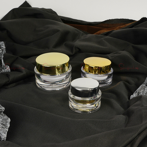 Hot Bán 15G 20G 50G Vòng Rỗng Kem <span class=keywords><strong>Acrylic</strong></span> Jar Giá Đôi Tường <span class=keywords><strong>Acrylic</strong></span> Mỹ Phẩm Bao Bì Nhựa Jar - Product Image 2