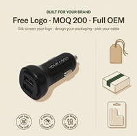 Chargeur de voiture double USB 24W avec ports indépendants 5V 2.4A par port, adaptateur universel allume-cigare 12V 24V pour téléphone, tablette, caméra embarquée