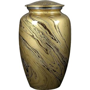 Finest Quality Origin from India Metal Aluminum Vintage <b>Urns</b> <b>for</b> Human <b>Ashes</b> Available at Convenient Price - Product Image 3