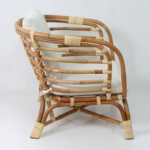 Cojín de Silla de Teca Natural, Duradero y Ecológico, Silla de Estilo Boho Moderno para Dormitorio, Parque, Villa, Sala de Estar, Patio, Hotel - Product Image 3