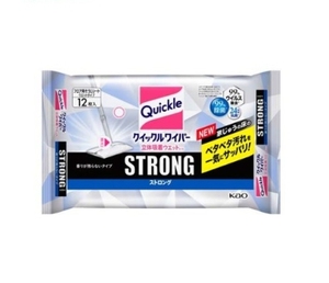 Quickle Wiper 3D absorbente hoja húmeda fuerte 12 hojas desechables hecho en Japón de alta calidad hecho en Japón de alto rendimiento - Product Image 1
