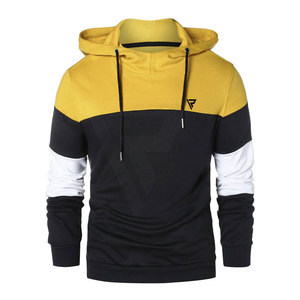 Sweat-shirts à capuche pour hommes sur mesure 2024, couleur unie, vêtements décontractés, uni, imprimé en relief, tissu thermique à capuche, 100% coton - Product Image 1