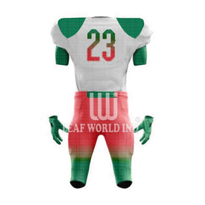 2025 conception personnalisée garçons respirant été sport uniforme grande taille à manches courtes Sublimation Football américain ensembles d'entraînement - Product Image 6