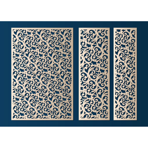 Écrans muraux en métal découpés au laser CNC, panneaux de confidentialité modernes pour patios et espaces extérieurs - Product Image 1