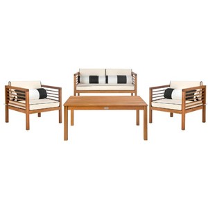 Juego de sofás de jardín de madera de teca hecho en Indonesia - Product Image 1