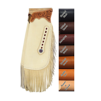 Maßgefertigte Cowgirl-Chaps, handgefertigt, mit Werkzeugverziertem Design, Western-Stil, aus echtem Leder, mit Schnallenverschluss