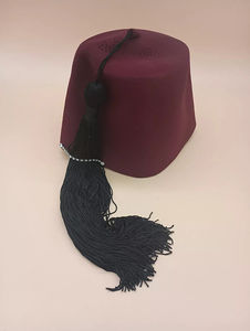 Chapeau Fez Vintage Shriners en feutre avec épingle et pompon 2026 Chapeau maçonnique de haute qualité personnalisé Meilleure vente Chapeau Fez très vendu - Product Image 2