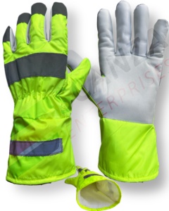 Gants de travail en cuir Cuir de vachette de sécurité Double paume en cuir Construction Jardinage Conducteur Doublure en coton Gants Heavy Duty Hommes Femmes - Product Image 1