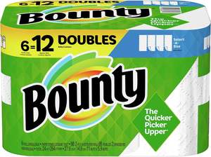 Toallas de Papel Bounty Select-A-Size, Blancas, Rollos Grandes, 6 Paquetes de 74 Hojas por Rollo, 6 Unidades (Paquete de 1) - Product Image 2