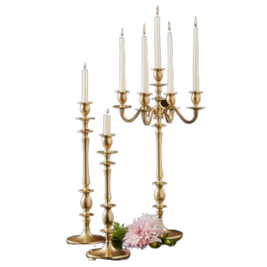 Candélabre en métal en laiton Design créatif fini or chandeliers décoratifs faits à la main décor intérieur de la maison - Product Image 3