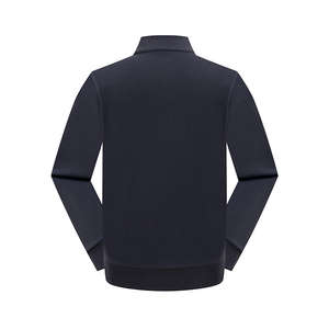 Fabricante de Chaquetas con Cremallera Completa para Hombre, Sudadera de Felpa de Algodón Bordada, Ropa de Gimnasio sin Capucha, Proveedor - Product Image 2