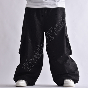 Pantalones de esquí y snowboard de invierno holgados clásicos personalizables impermeables transpirables con función a prueba de viento y cierre de cremallera - Product Image 4