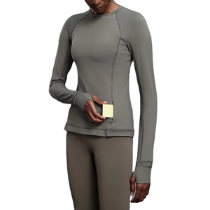 เสื้อวิ่งแห้งเร็ว เสื้อกีฬาในยิม ผ้ายืด แห้งเร็ว เสื้อโยคะฟิตเนส โยคะสำหรับผู้หญิง ทรงหลวม ระบายอากาศได้ดี - Product Image 6