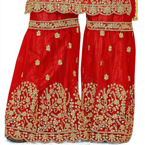 ผ้าชอลวาร์คามีซผ้าไหมปักลายสำหรับงานปาร์ตี้ทางการและอินเดียล่าสุดมีสไตล์ - Product Image 5