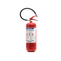 Extincteur à poudre semi-automatique en aluminium de haute qualité italien EMME ANTINCENDIO, cylindre de 6 kg, 43A 233B C-EN 3-7