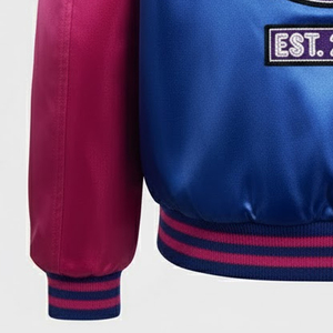 Chaqueta Varsity para Hombre con Bordado Chenille, Fabricación de Fábrica, Nueva Llegada 2025, Tela Suave, Chaqueta Varsity de Satén para Hombre - Product Image 6
