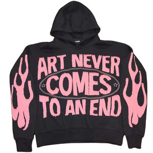 Custom Sport 100% Cotton Street Sudadera con capucha para hombre de gran tamaño con bordado desgastado Sun fade puff print - Product Image 6