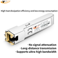 YTOPTO Módulo Transceptor de Fibra Óptica 1000Base-T 1.25G SFP RJ45 100m Compatible con POE 5G
