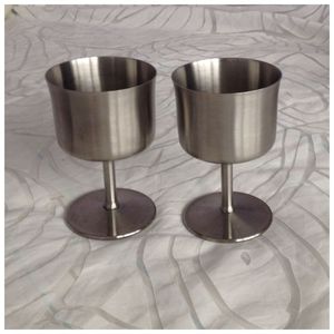Gobelet à vin en acier inoxydable et en métal de dernière génération, gobelet à whisky, verre argenté pour la maison et l'hôtel, logo personnalisé, utilisation pour les fêtes - Product Image 4